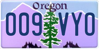 OR license plate 009VYO