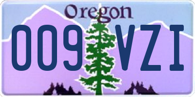OR license plate 009VZI