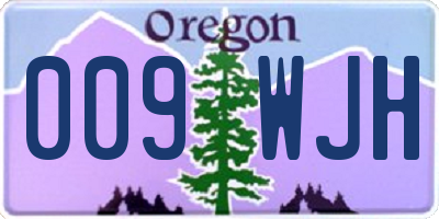 OR license plate 009WJH