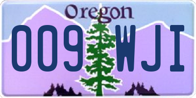 OR license plate 009WJI