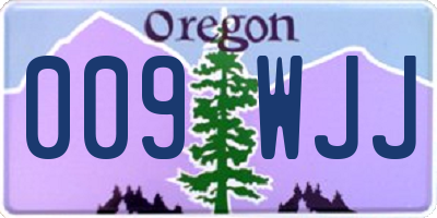 OR license plate 009WJJ