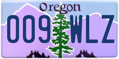 OR license plate 009WLZ