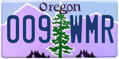 OR license plate 009WMR