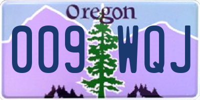 OR license plate 009WQJ