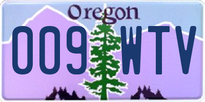 OR license plate 009WTV