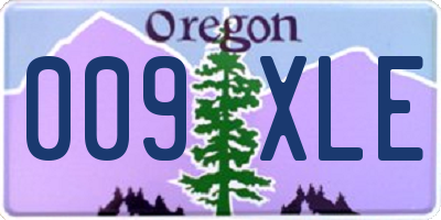 OR license plate 009XLE