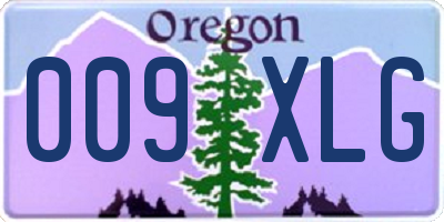 OR license plate 009XLG