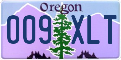 OR license plate 009XLT