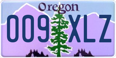 OR license plate 009XLZ