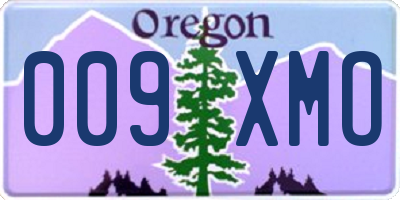 OR license plate 009XMO