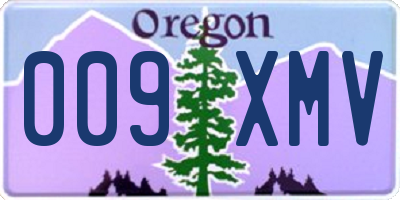 OR license plate 009XMV