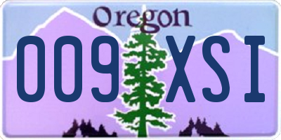 OR license plate 009XSI