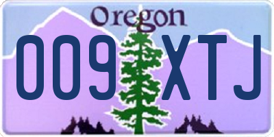 OR license plate 009XTJ