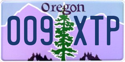 OR license plate 009XTP