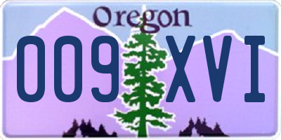 OR license plate 009XVI