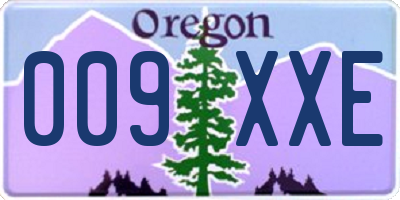 OR license plate 009XXE