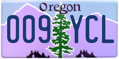 OR license plate 009YCL