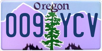 OR license plate 009YCV