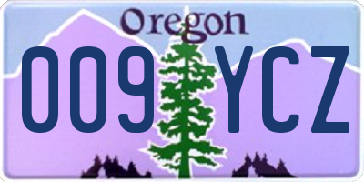 OR license plate 009YCZ