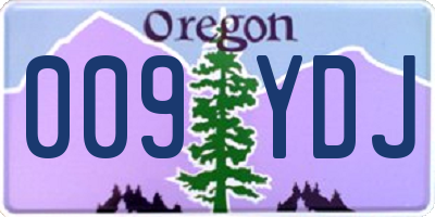 OR license plate 009YDJ