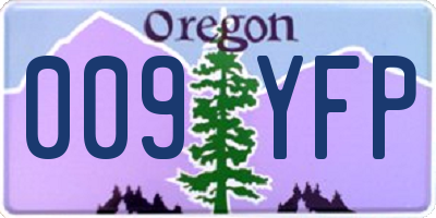 OR license plate 009YFP