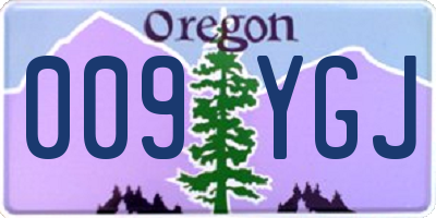 OR license plate 009YGJ