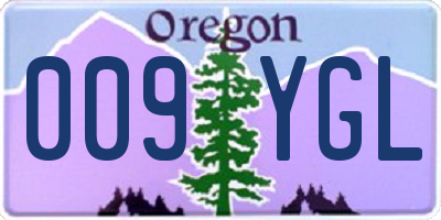 OR license plate 009YGL