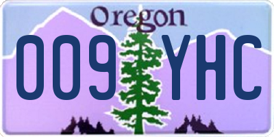 OR license plate 009YHC