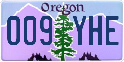 OR license plate 009YHE