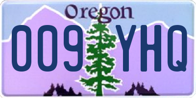 OR license plate 009YHQ