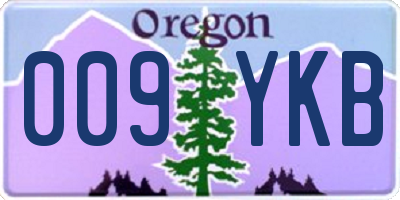 OR license plate 009YKB