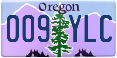 OR license plate 009YLC
