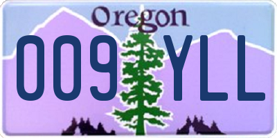 OR license plate 009YLL
