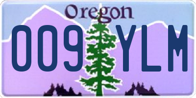 OR license plate 009YLM