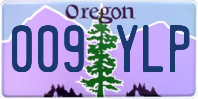 OR license plate 009YLP