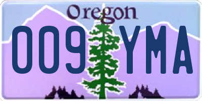 OR license plate 009YMA