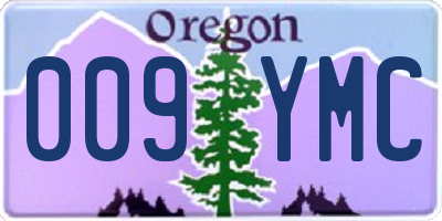 OR license plate 009YMC