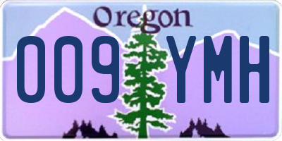 OR license plate 009YMH