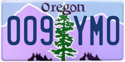 OR license plate 009YMO