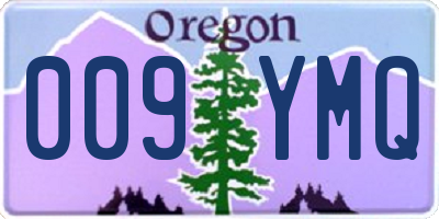 OR license plate 009YMQ