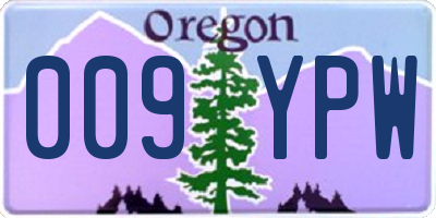 OR license plate 009YPW