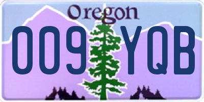 OR license plate 009YQB