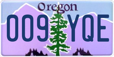 OR license plate 009YQE