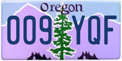 OR license plate 009YQF