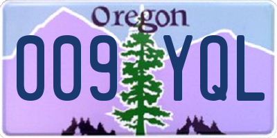 OR license plate 009YQL