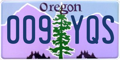 OR license plate 009YQS