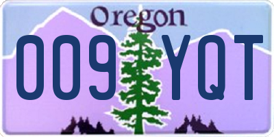 OR license plate 009YQT