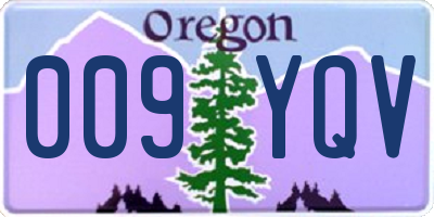 OR license plate 009YQV