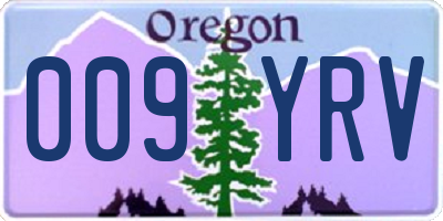 OR license plate 009YRV