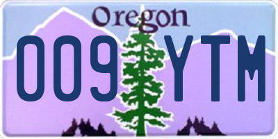 OR license plate 009YTM